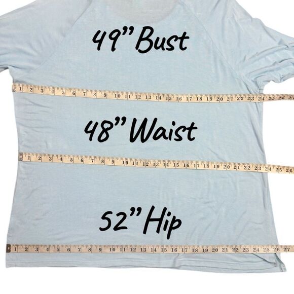 Honeydew Intimates Sky Blue Tunic Top Sz XL - Picture 6 of 10